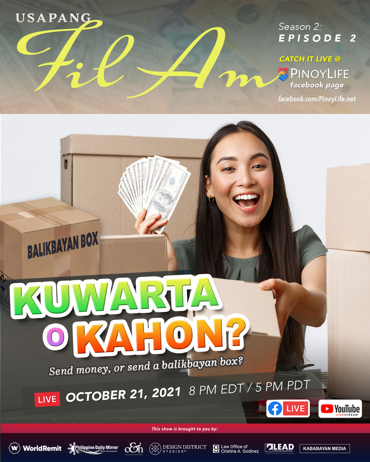 Usapang Fil Am | Season 2, Episode 2: Kwarta o Kahon?